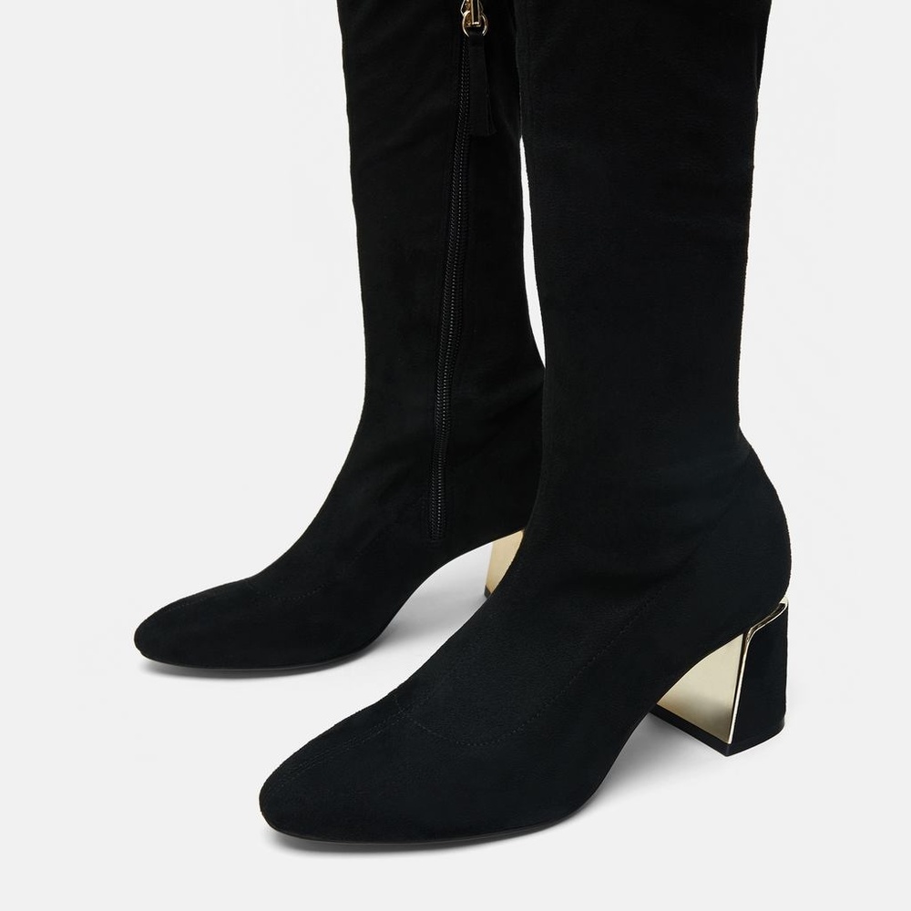 OVER-THE-KNEE HEELED BOOTS - Picture 4 of 5